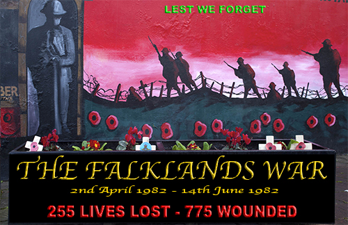Falklands War Lest We Forget T-shirt