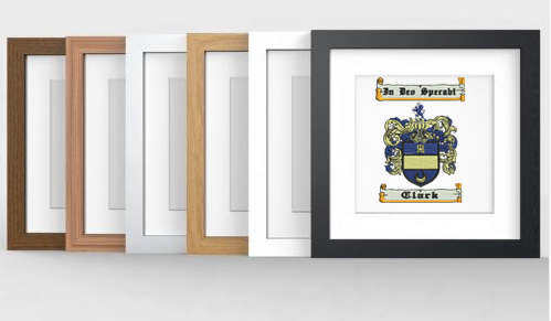 Family Crest/Coat of Arms Embroidered Photo Frame