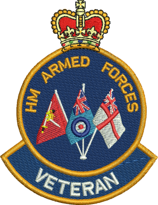 HM Armd Forces Tri Flag Badge