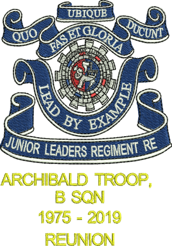 JNR LEADERS / ARCHIBALD TROOP REUNION EMBROIDERED POLO SHIRT
