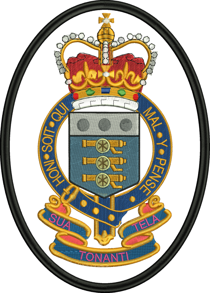 RAOC embroidered badge