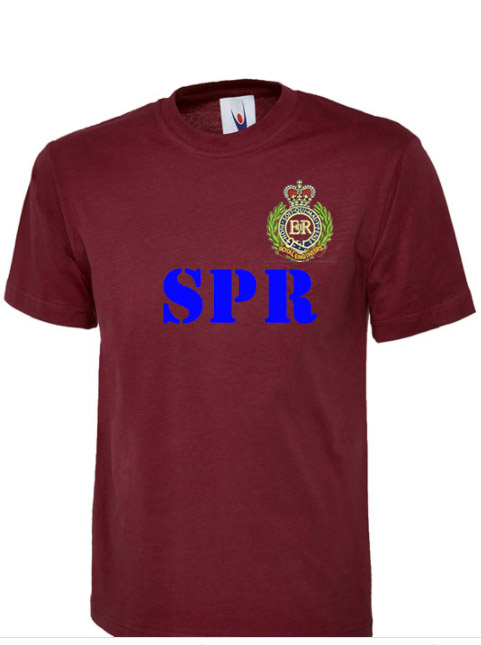 RE Embroidered Tshirt with SPR (SMALL, BLACK)