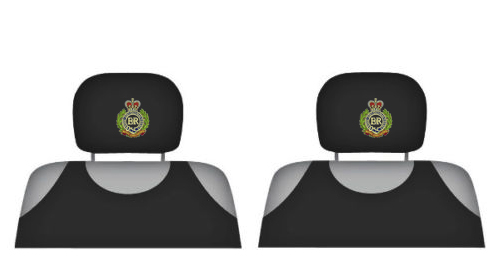 Universal Headrest Protective Covers RE Cap Badge